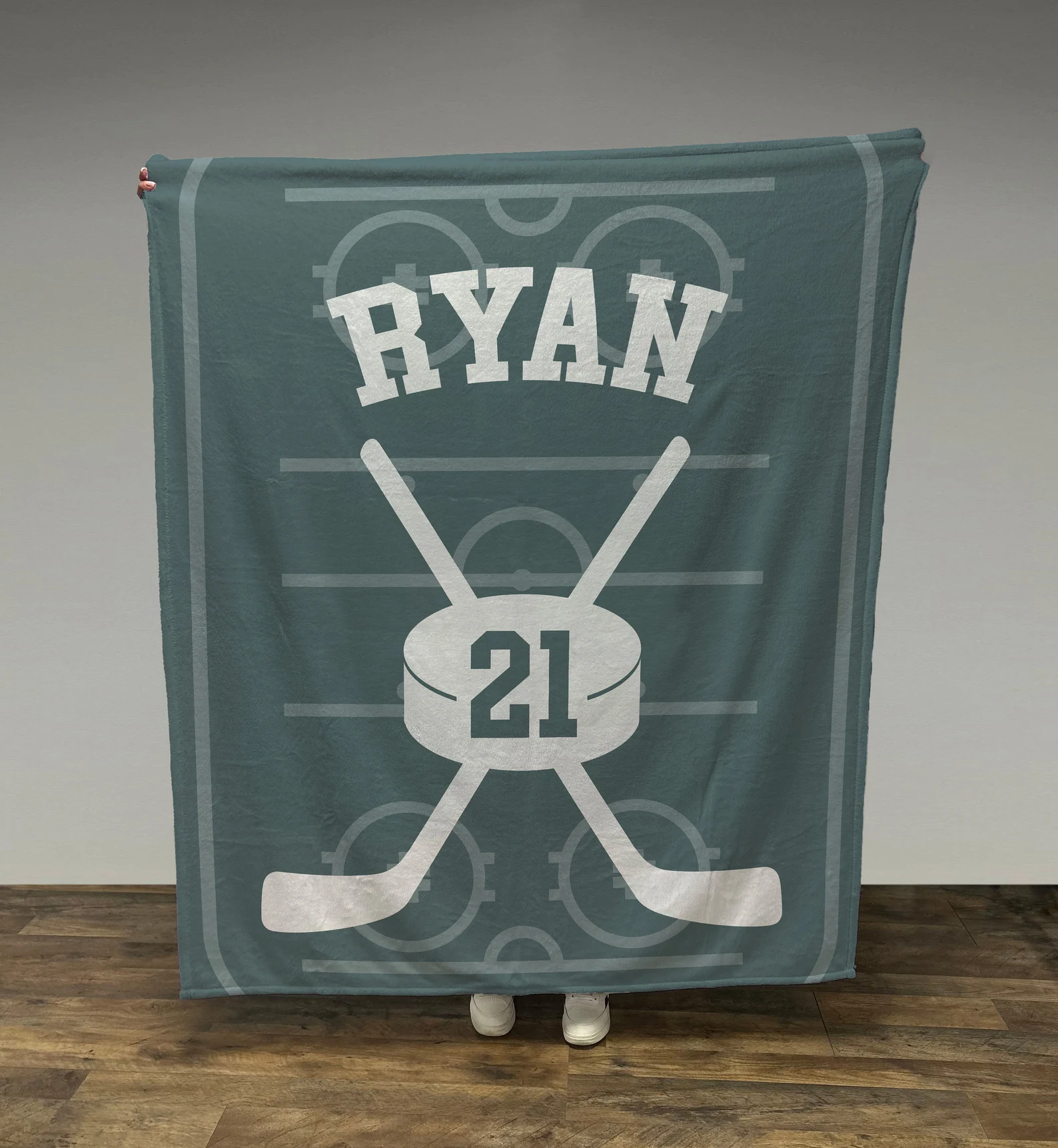 Hockey Number Blanket