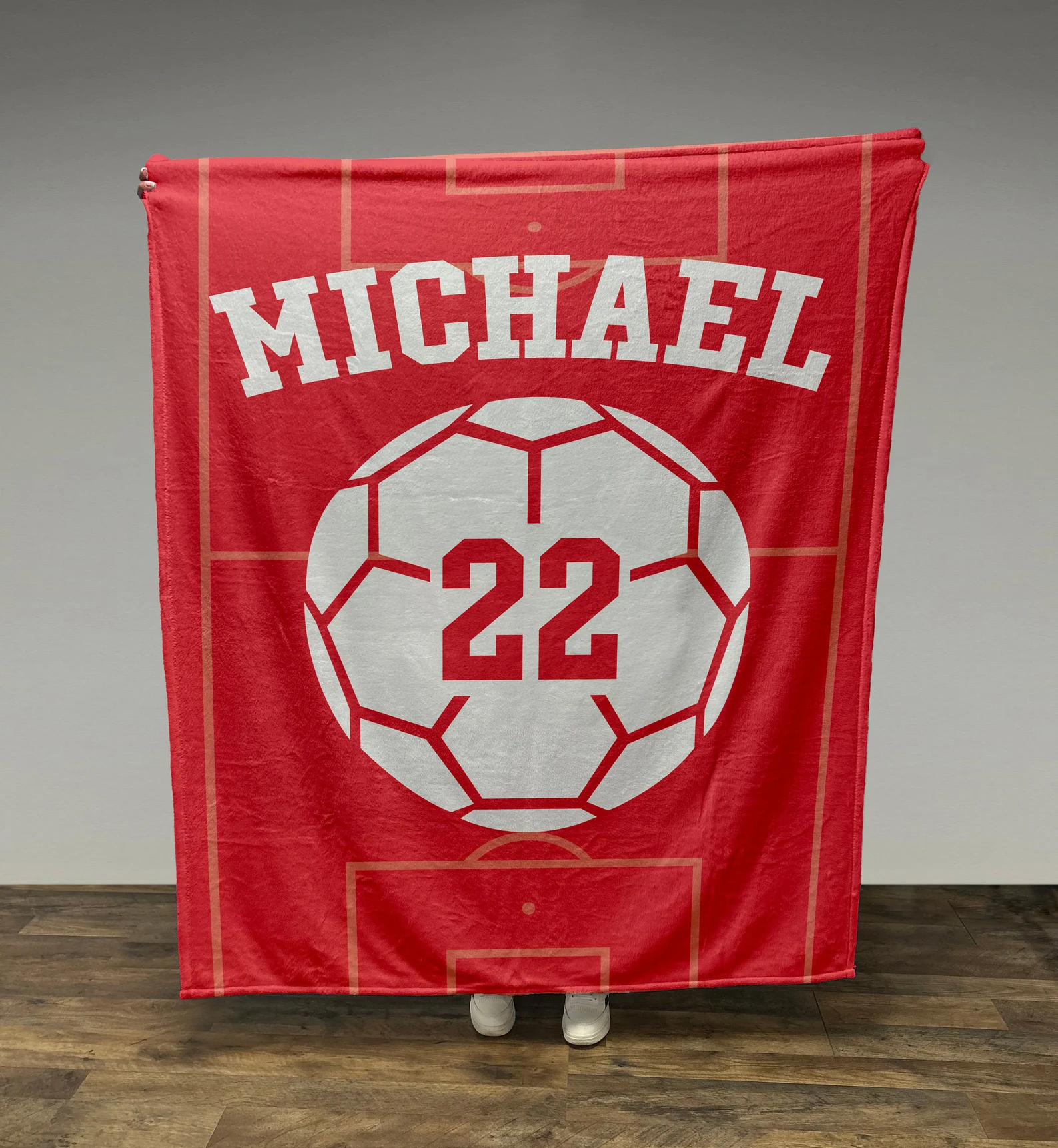 Soccer Number Blanket