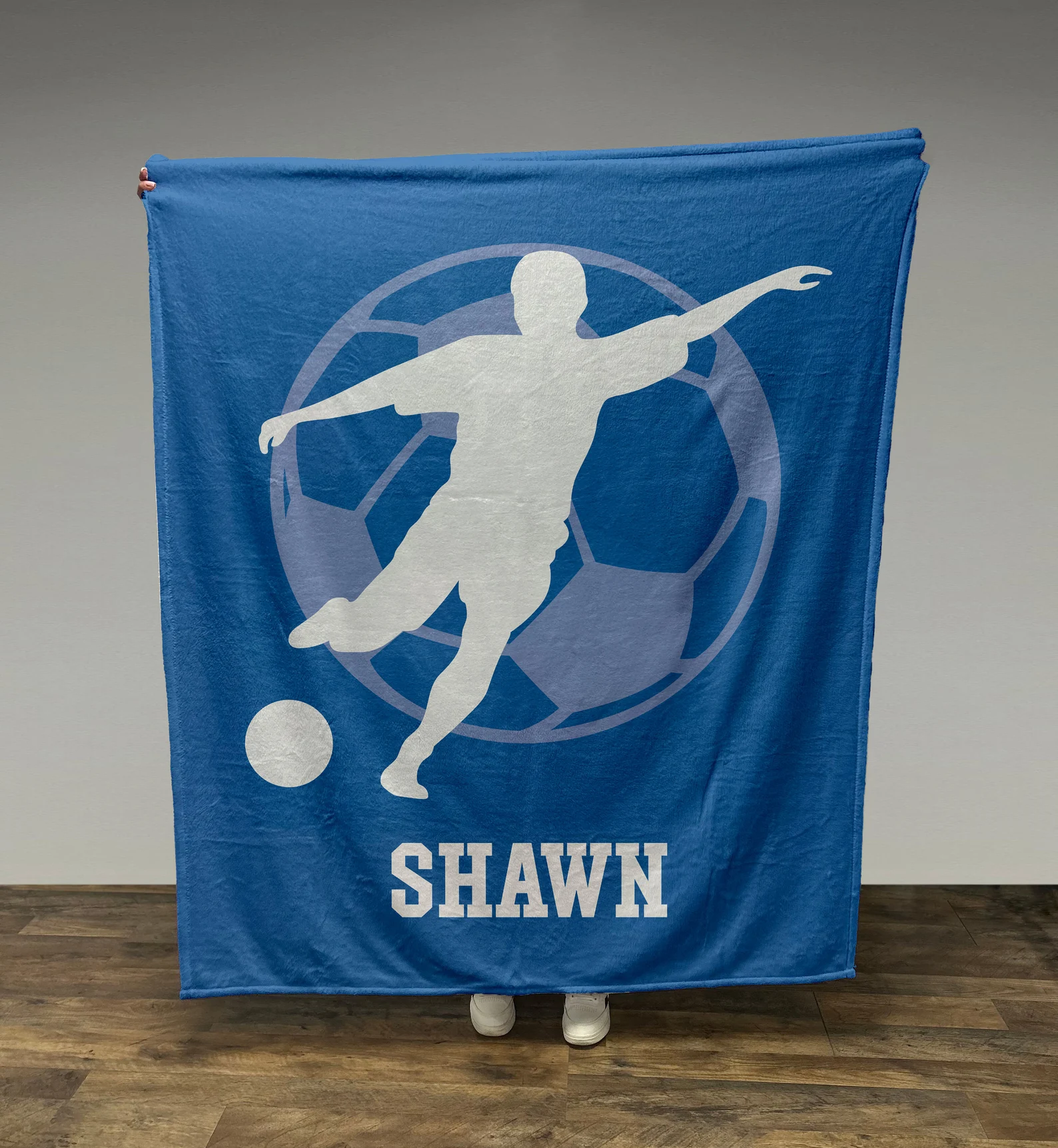 Soccer Silhouette Blanket