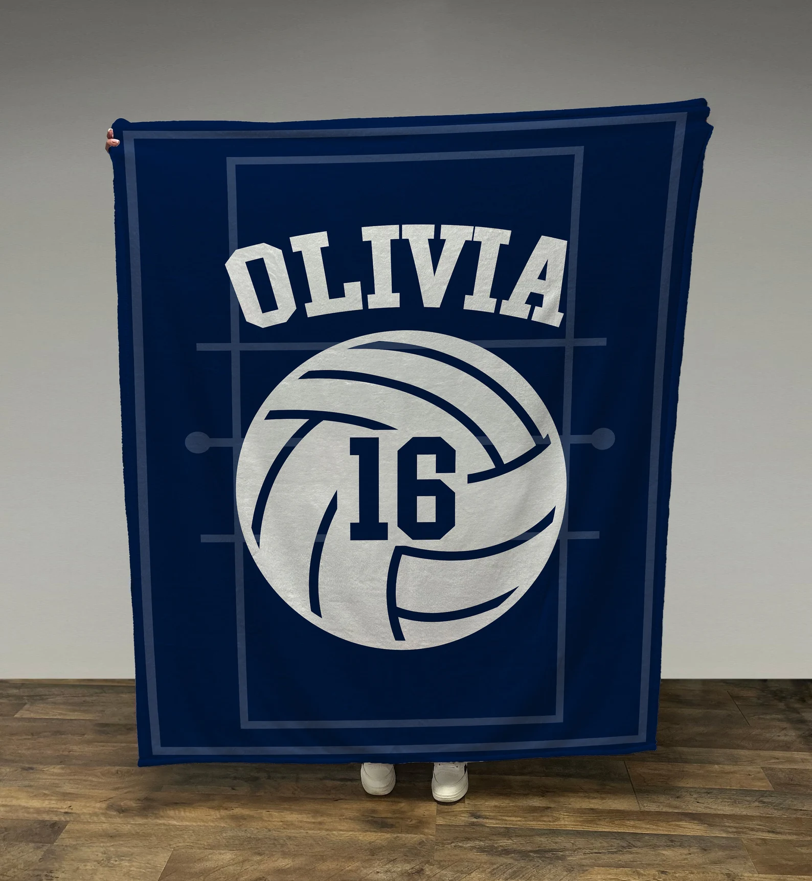 Volleyball Number Blanket