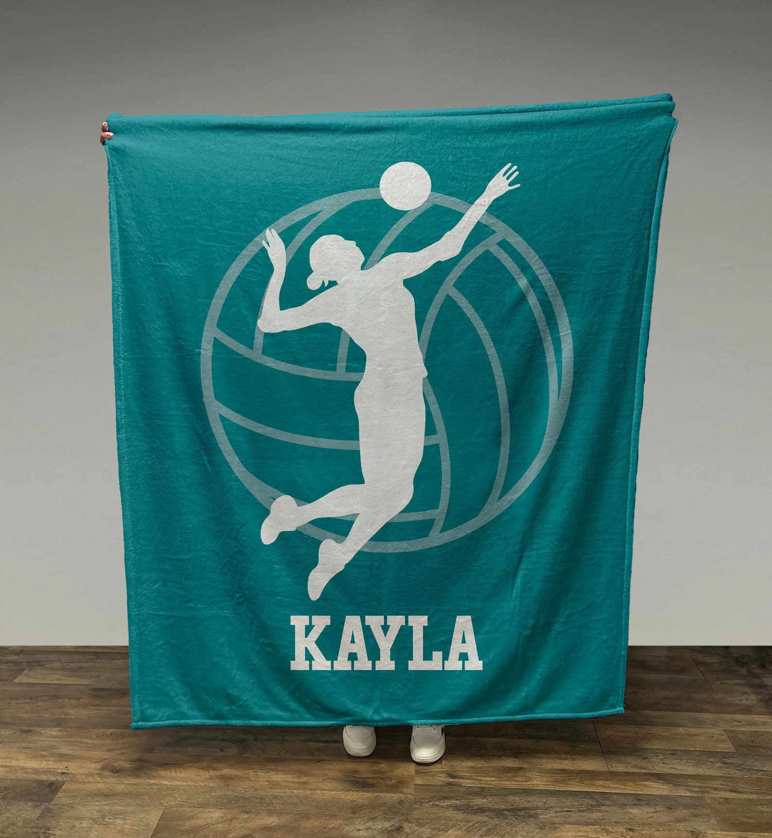 Volleyball Silhouette Blanket