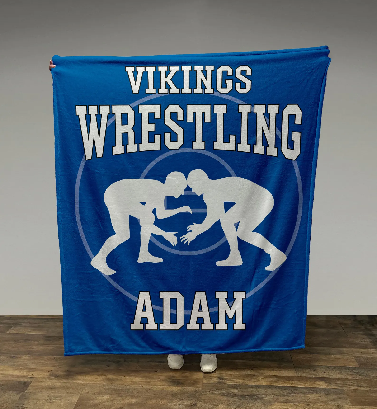 Wrestling Silhouette Blanket